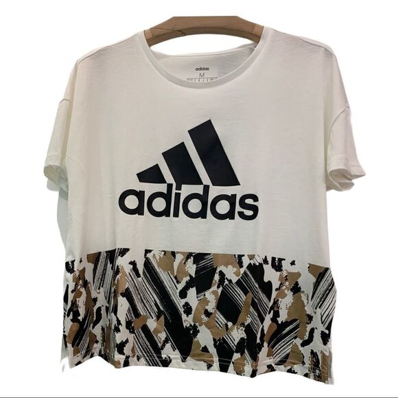Adidas Oversized Cropped Tee - Picture 3 of 7
